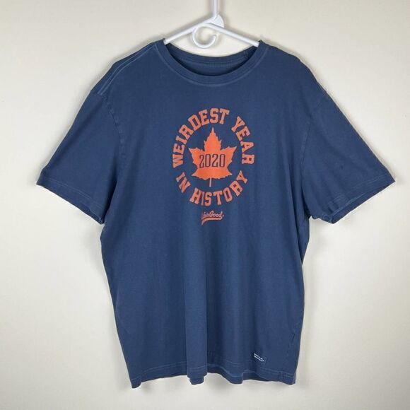 Life Is Good Other - Life is Good Men's Crusher Tee 2020 Weirdest Year In History Blue T-Shirt XL